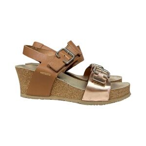 Mephisto Lissandra Cork Platform Wedge
Sandal Leather Tan / Rose gold Comfort